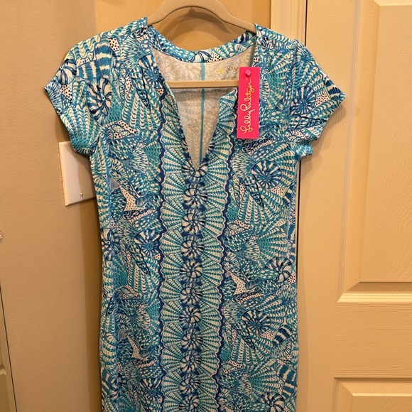 Lilly Pulitzer Sophiletta Short Sleeve Maxi Dress UPF 50+ - Picture 2 of 5